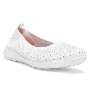 Patrice Sneaker in White Diamante