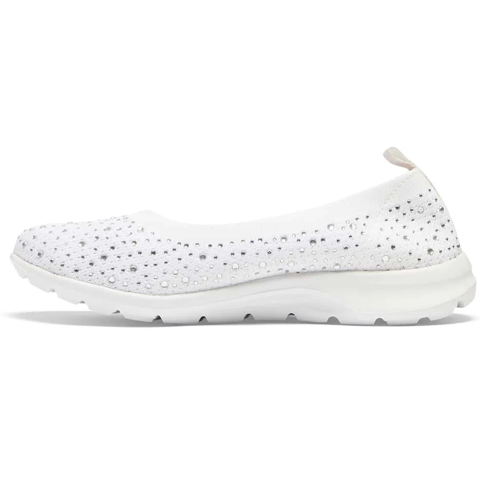Patrice Sneaker in White Diamante