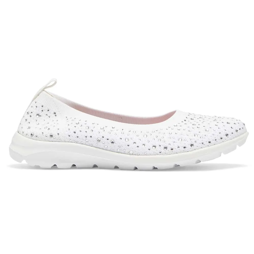 Patrice Sneaker in White Diamante