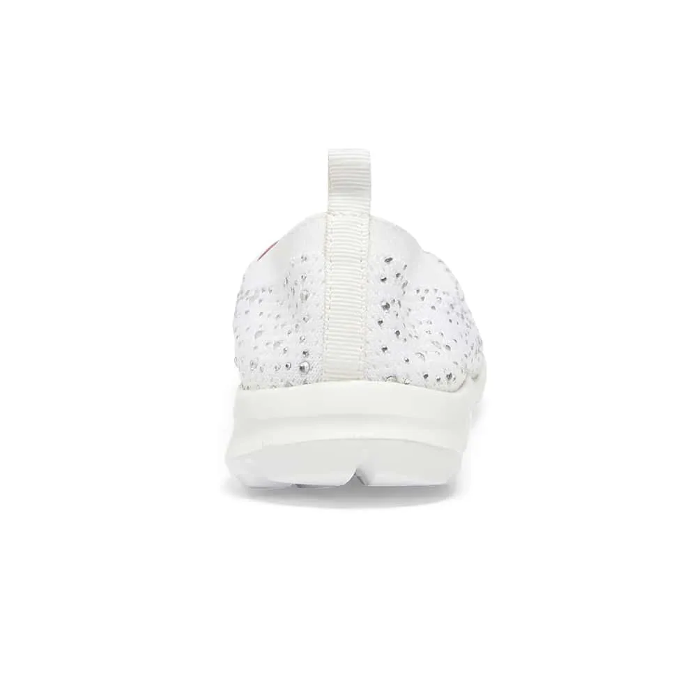 Patrice Sneaker in White Diamante