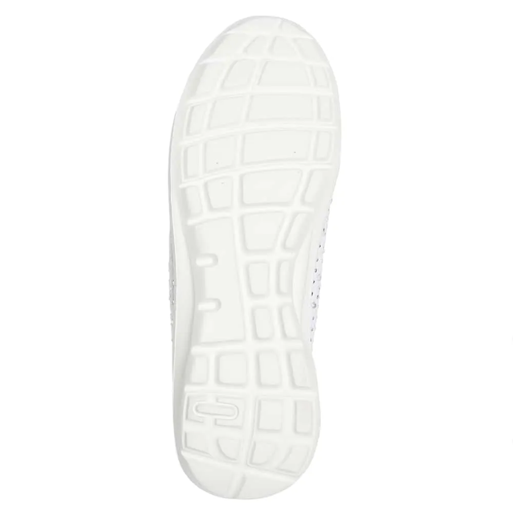 Patrice Sneaker in White Diamante