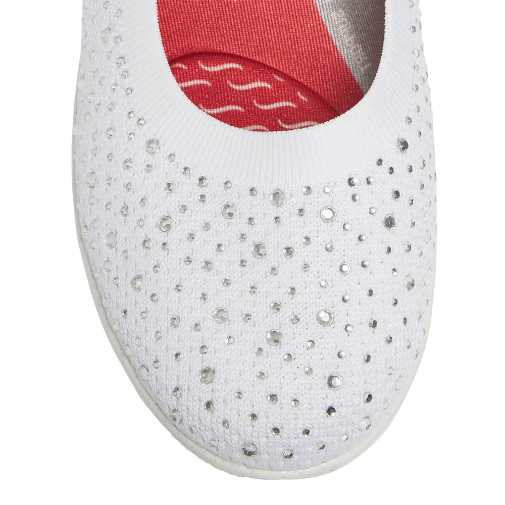 Patrice Sneaker in White Diamante