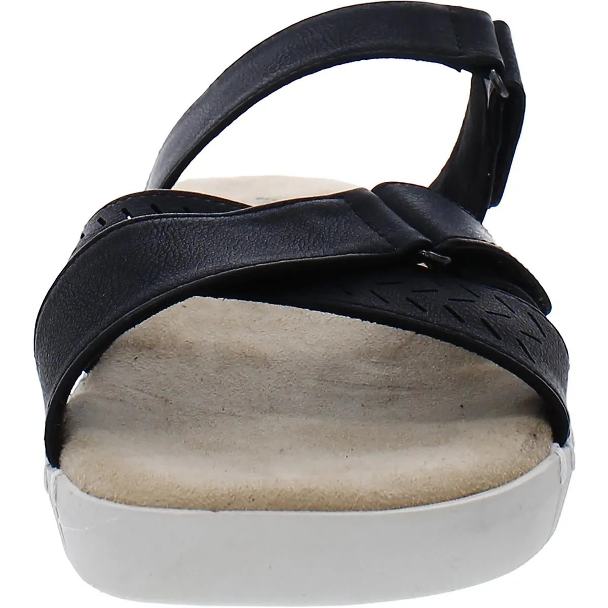 Patricia Womens Faux Leather Slip-On Slide Sandals
