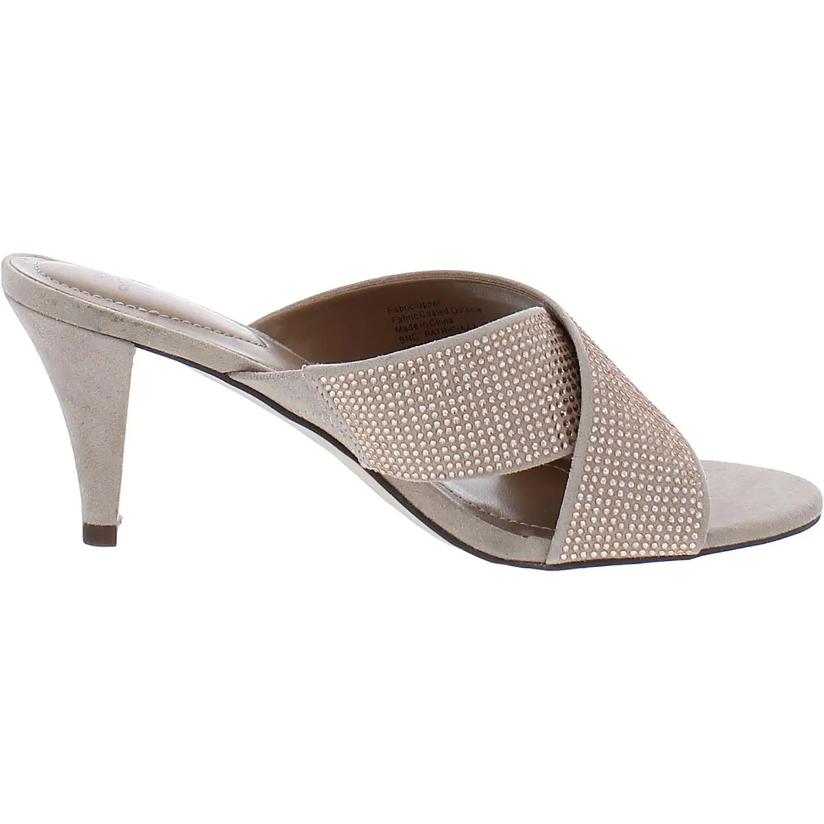 Patriciaa 2 Womens Faux Suede Rhinestone Heels