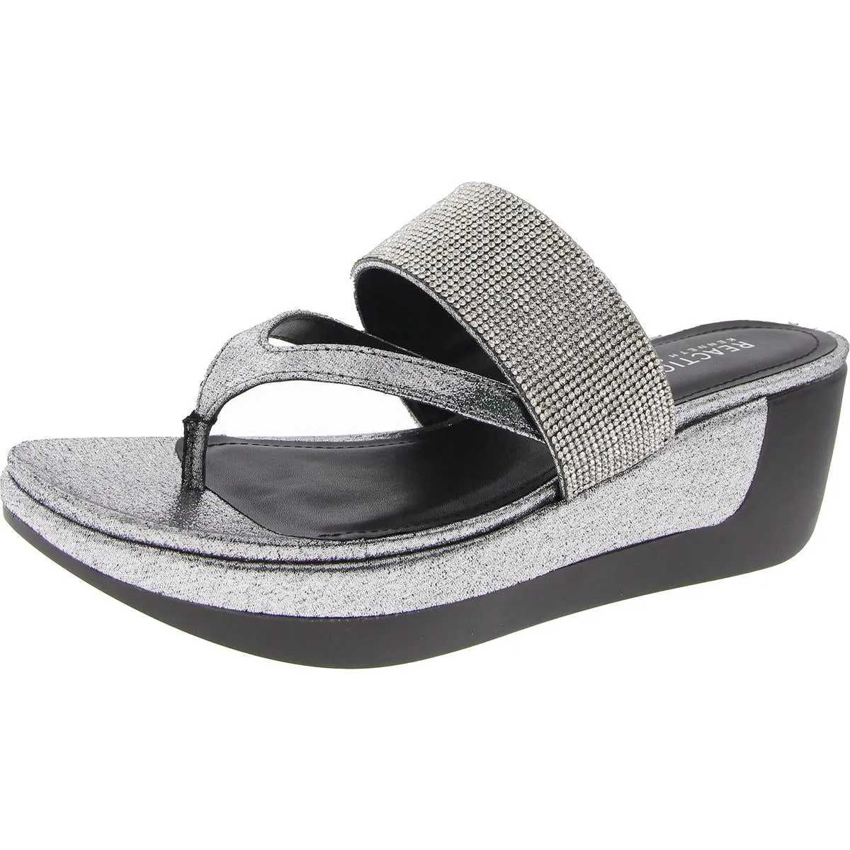 Pepea Cross Womens Patent Platform Wedge Sandals