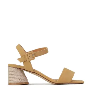 PETRON LOW HEEL SANDAL LEATHER