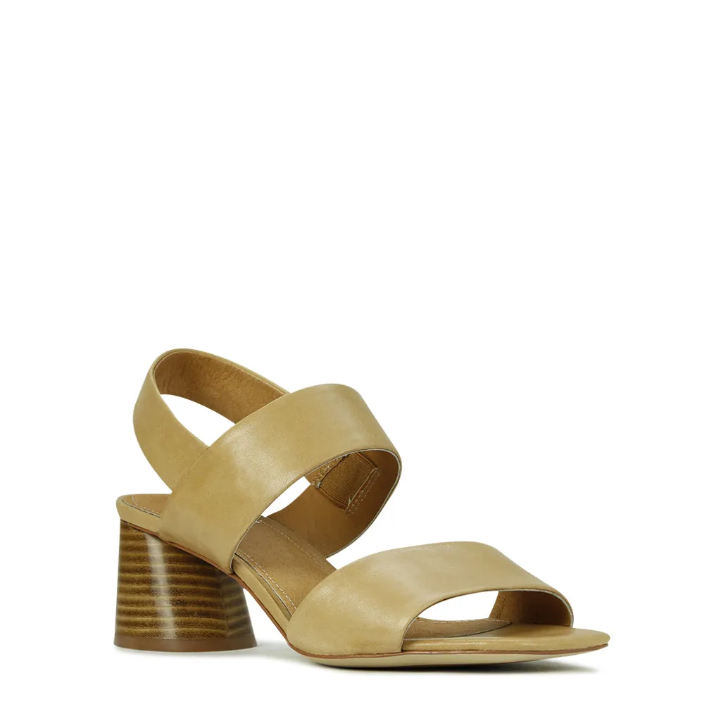 PETTO LEATHER SLIDE SANDALS