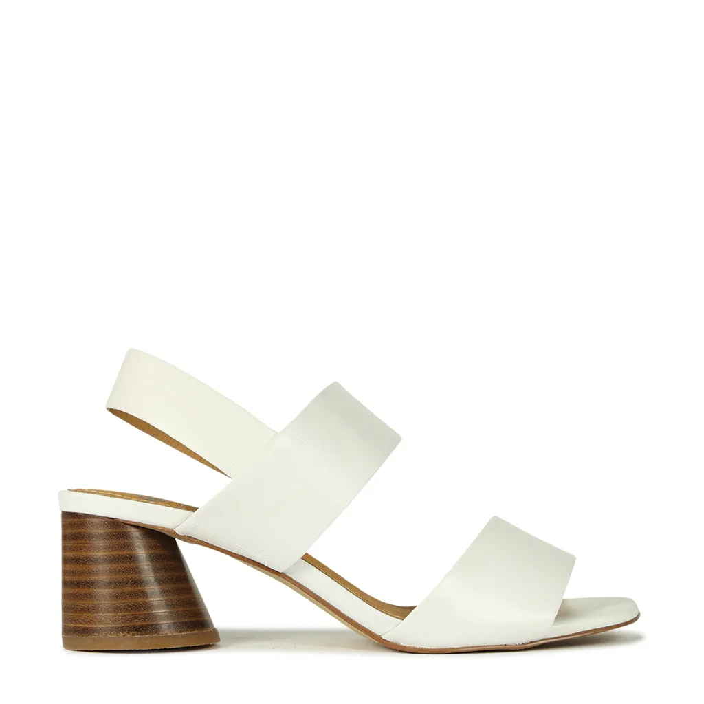 PETTO LEATHER SLIDE SANDALS