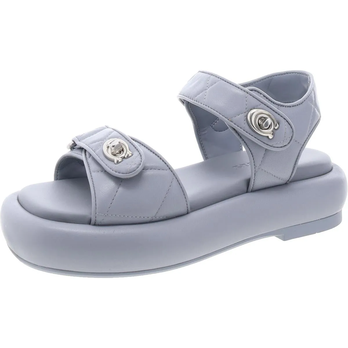 Peyton Womens Leather Slingback Flatform Sandals