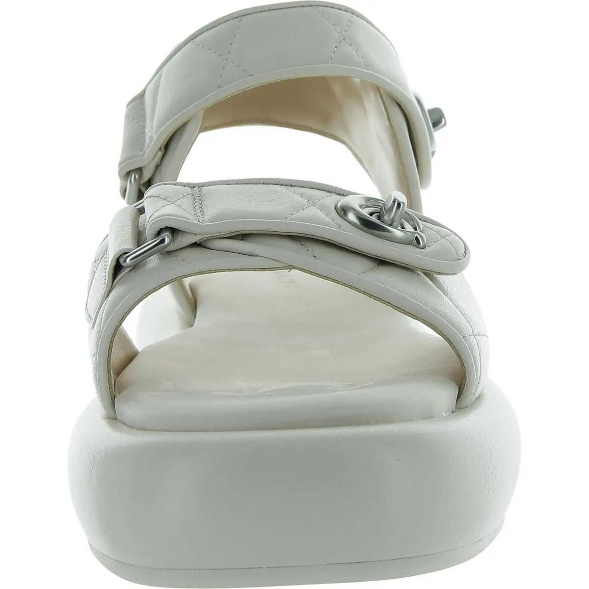 Peyton Womens Leather Slingback Flatform Sandals