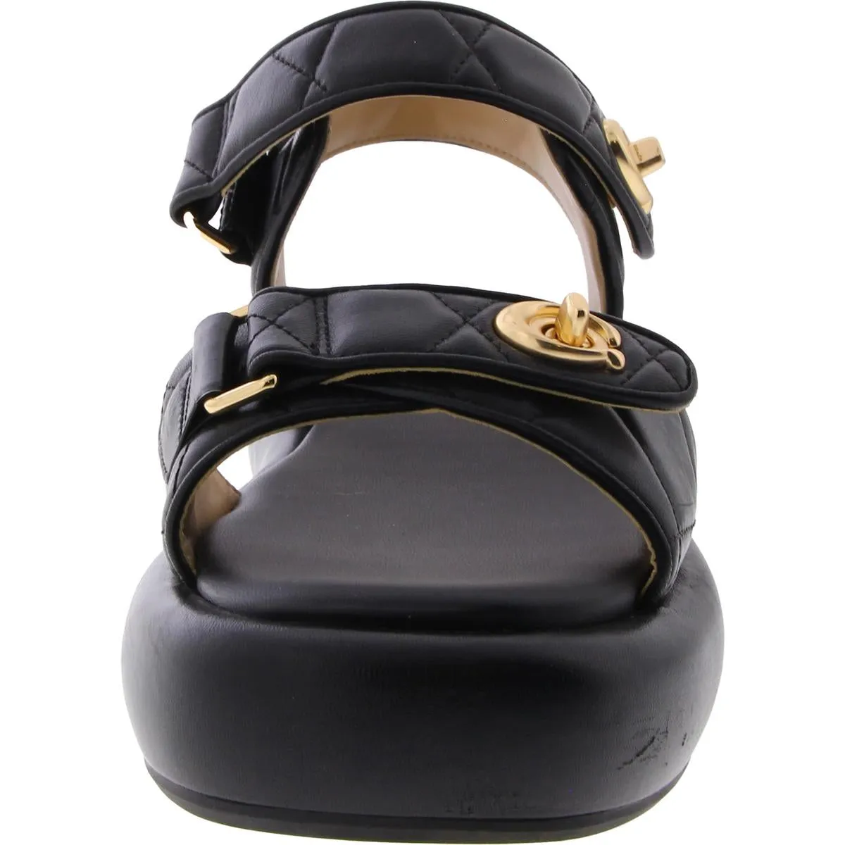 Peyton Womens Leather Slingback Flatform Sandals
