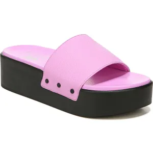 Pisces Max Womens Leather Open Toe Flatform Sandals