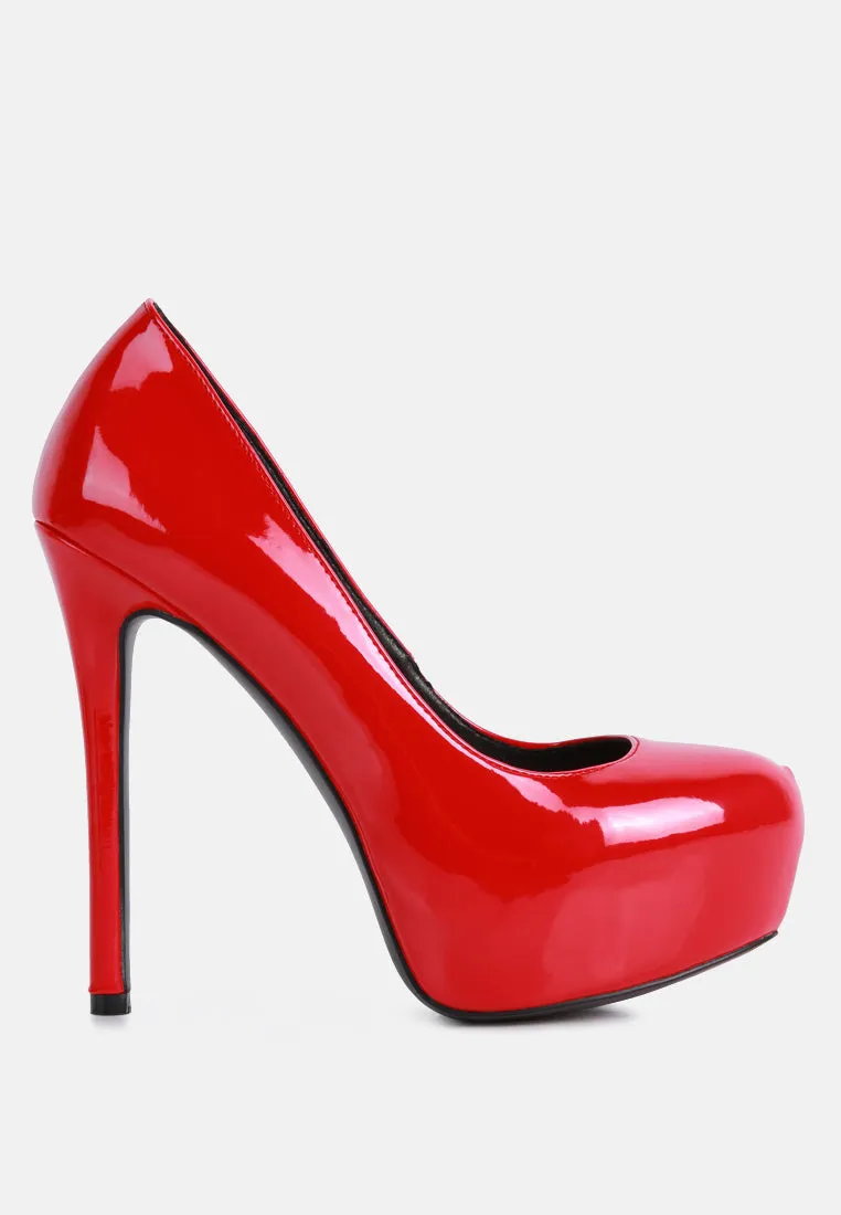 pismis patent pu high heeled stiletto sandal