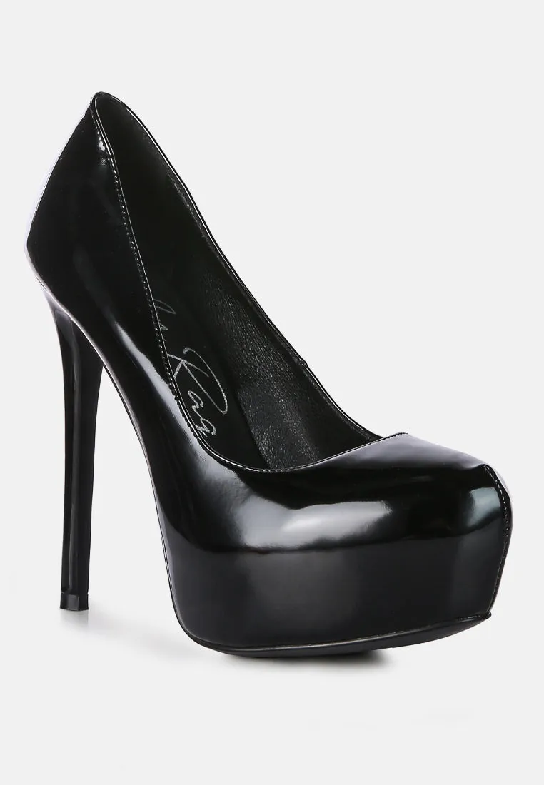 pismis patent pu high heeled stiletto sandal