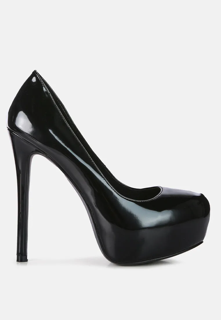 pismis patent pu high heeled stiletto sandal