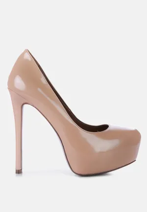 pismis patent pu high heeled stiletto sandal