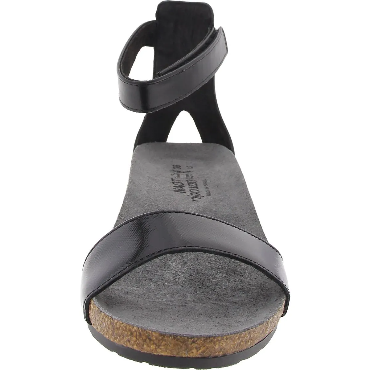 Pixie Womens Adjustable Patent Leather Ankle Strap