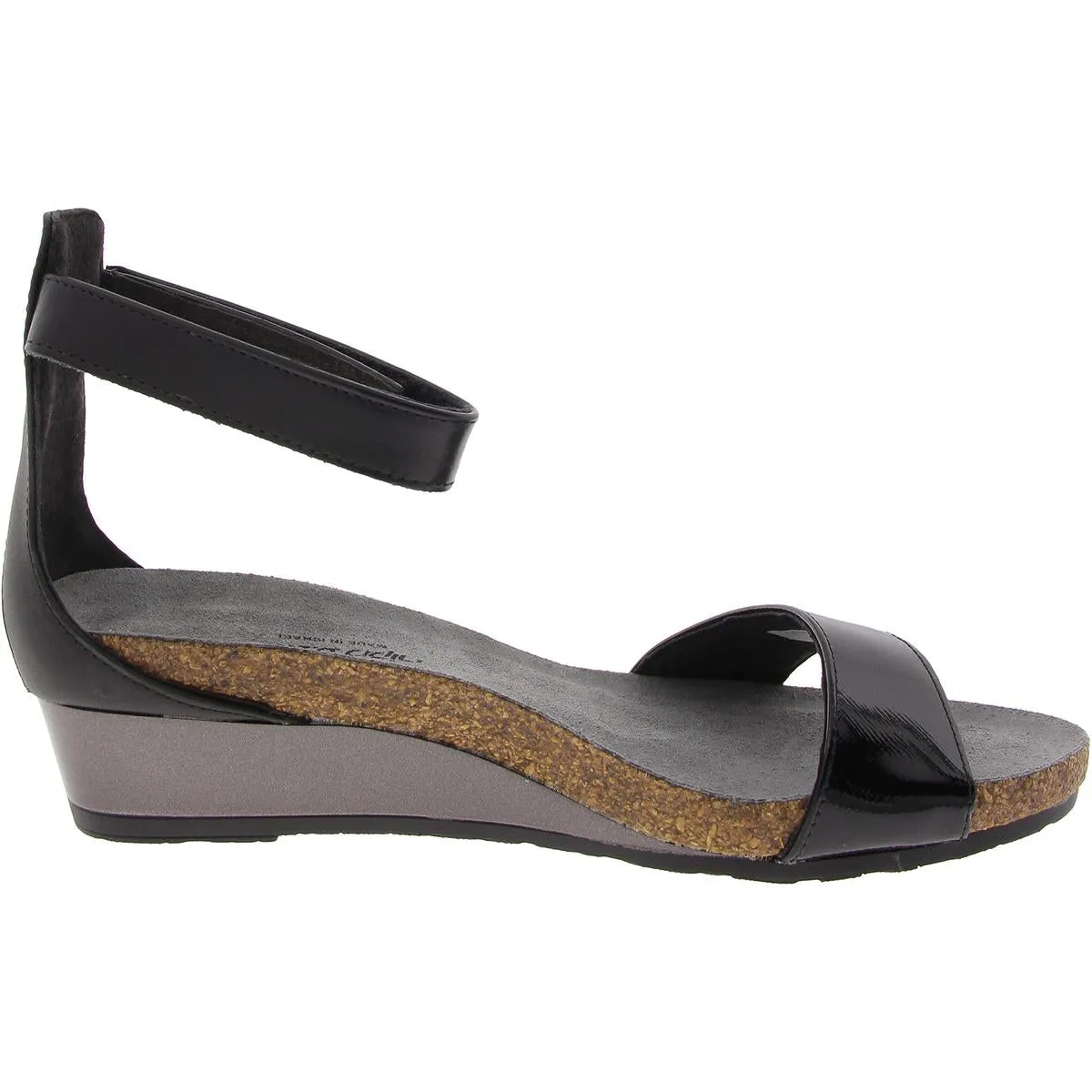 Pixie Womens Adjustable Patent Leather Ankle Strap