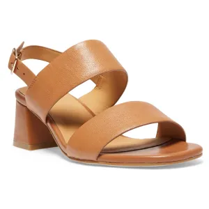 Plato Heel in Tan Leather