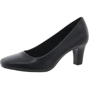 Poet Womens Padded Insole Faux Leather Pumps