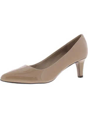 Pointe Womens Patent Padded Insole Heels