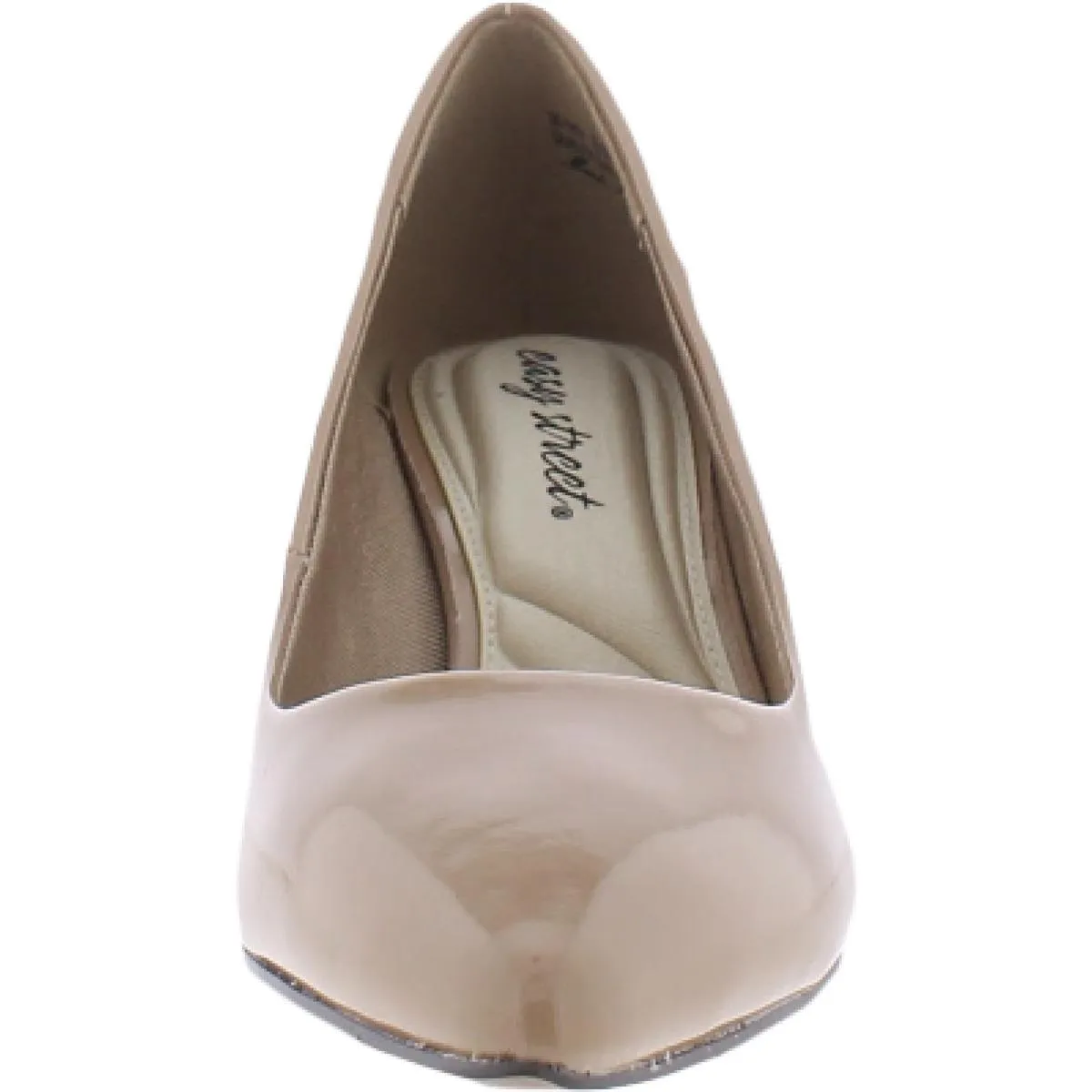 Pointe Womens Patent Padded Insole Heels