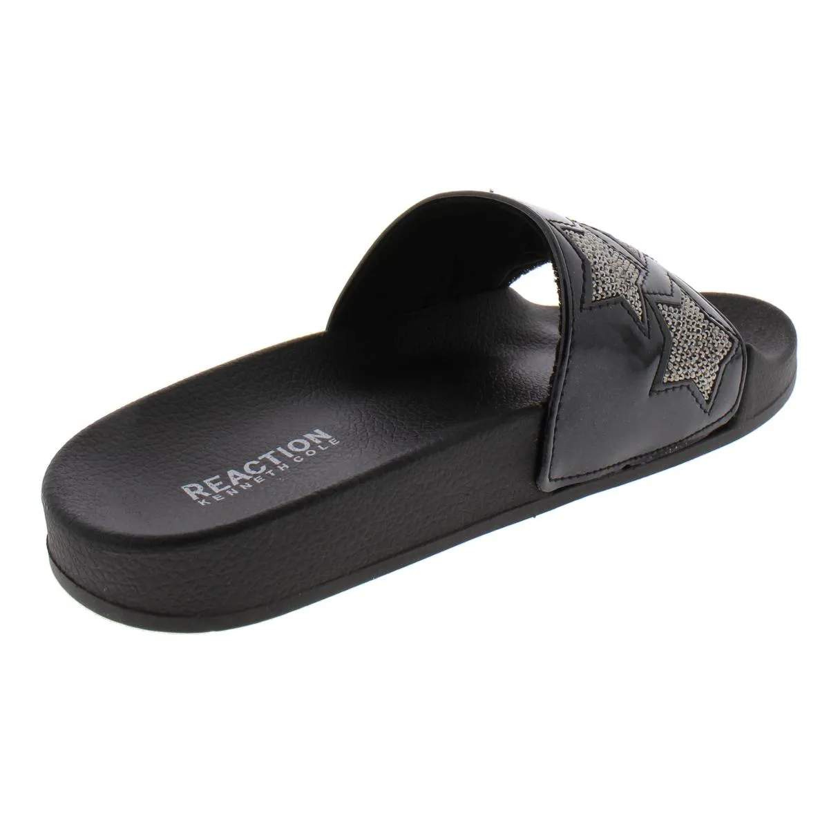 Pool Splash Womens Casual Rhinestone Slide Sandals