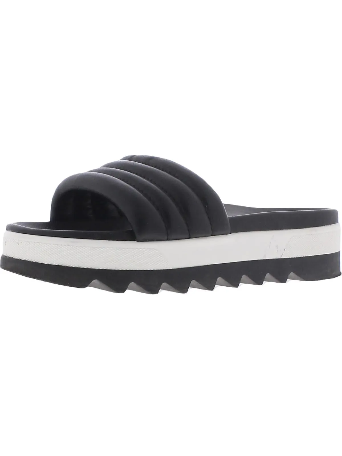 Prato Womens Leather Slip On Slide Sandals