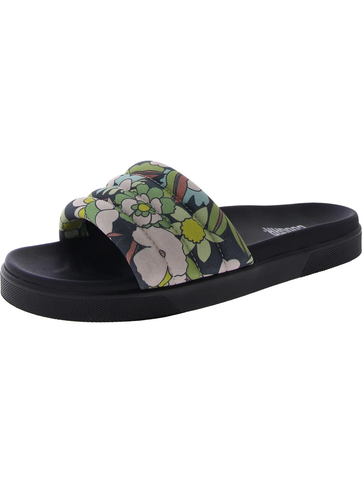 Prato Womens Leather Slip On Slide Sandals