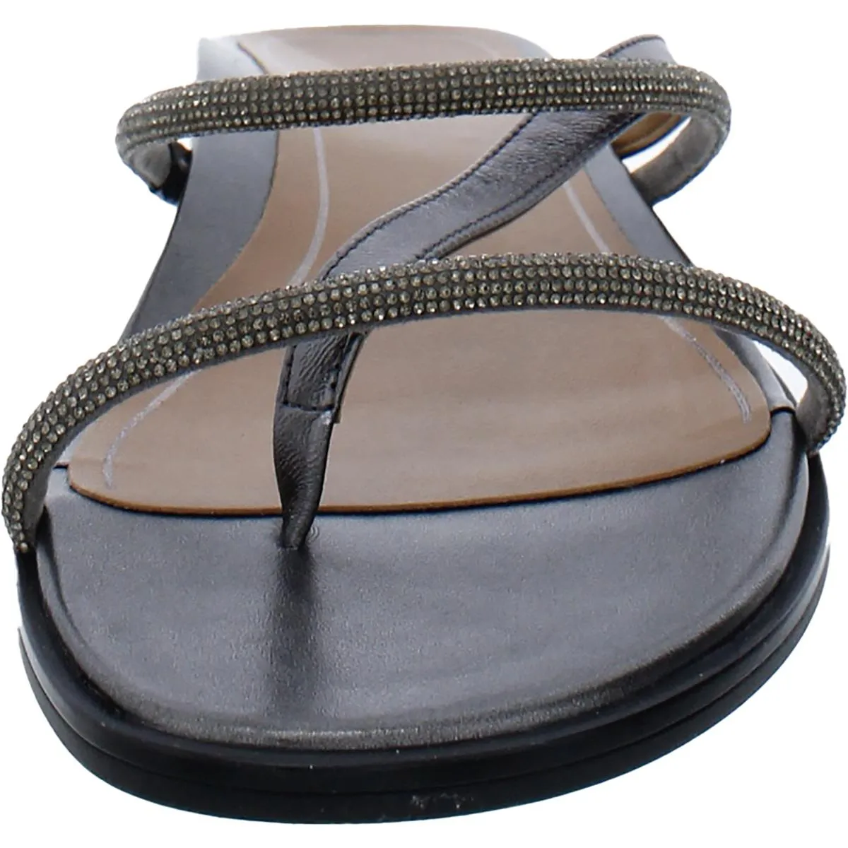 Prism Womens Padded Insole Strappy Slide Sandals