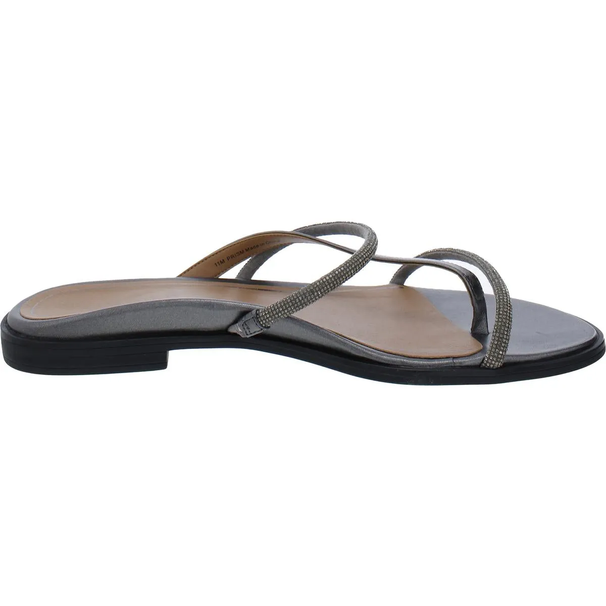 Prism Womens Padded Insole Strappy Slide Sandals
