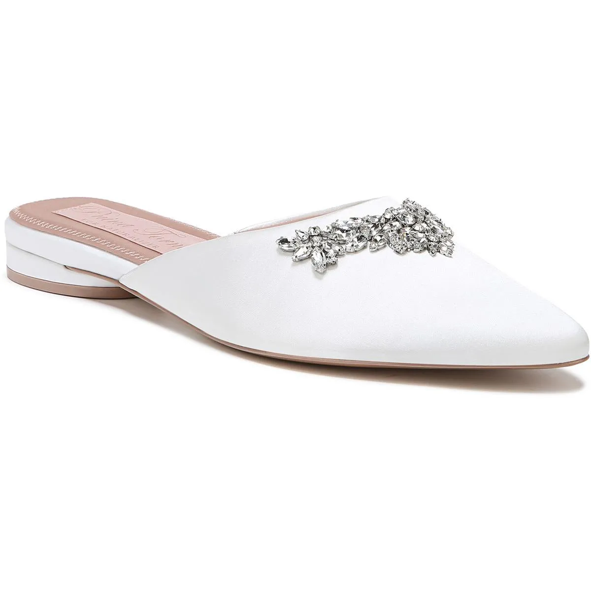Pyaar Womens Satin Slip On Mules