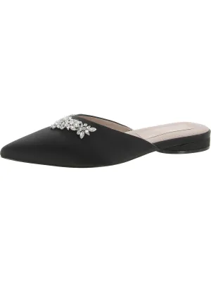 Pyaar Womens Satin Slip On Mules