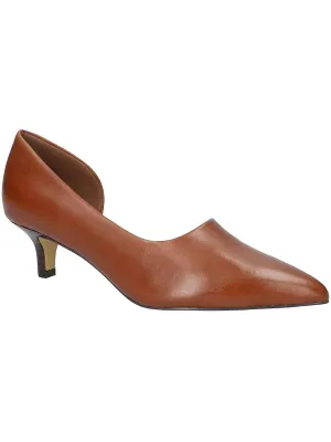 Quilla Womens Leather Pointed Toe D'Orsay Heels