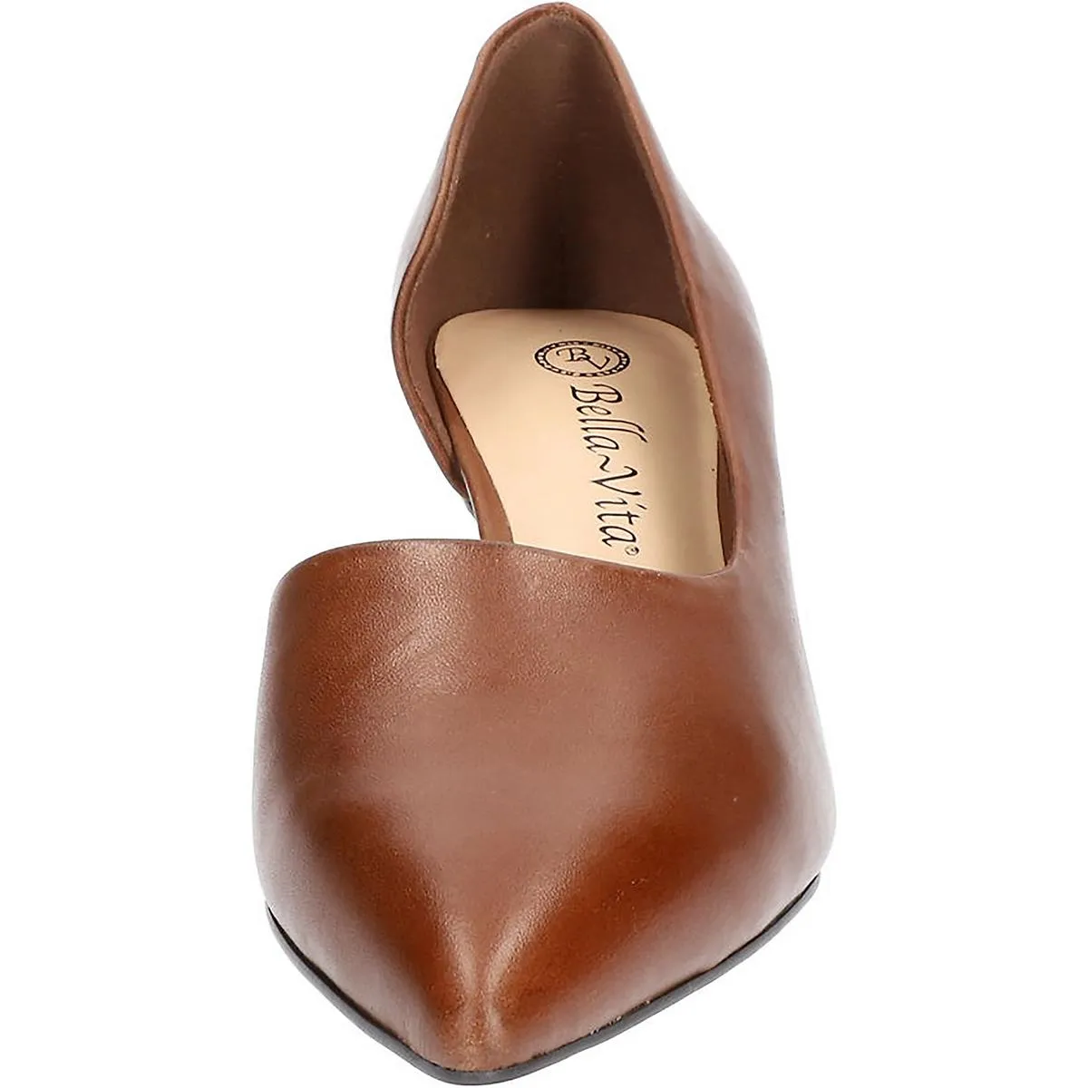 Quilla Womens Leather Pointed Toe D'Orsay Heels
