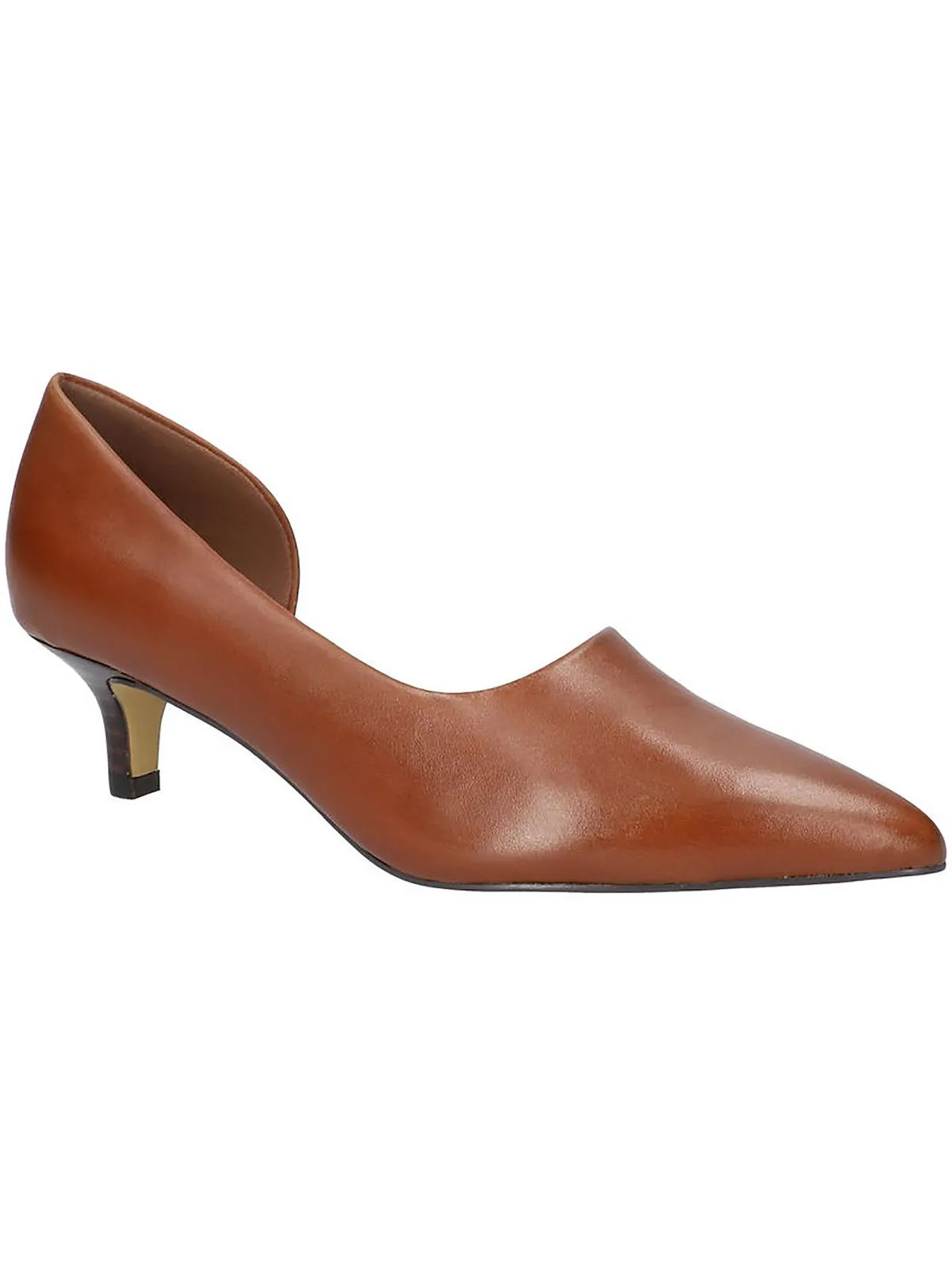 Quilla Womens Leather Pointed Toe D'Orsay Heels