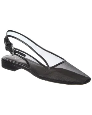 rag & bone Astra Mesh & Leather Slingback Flat
