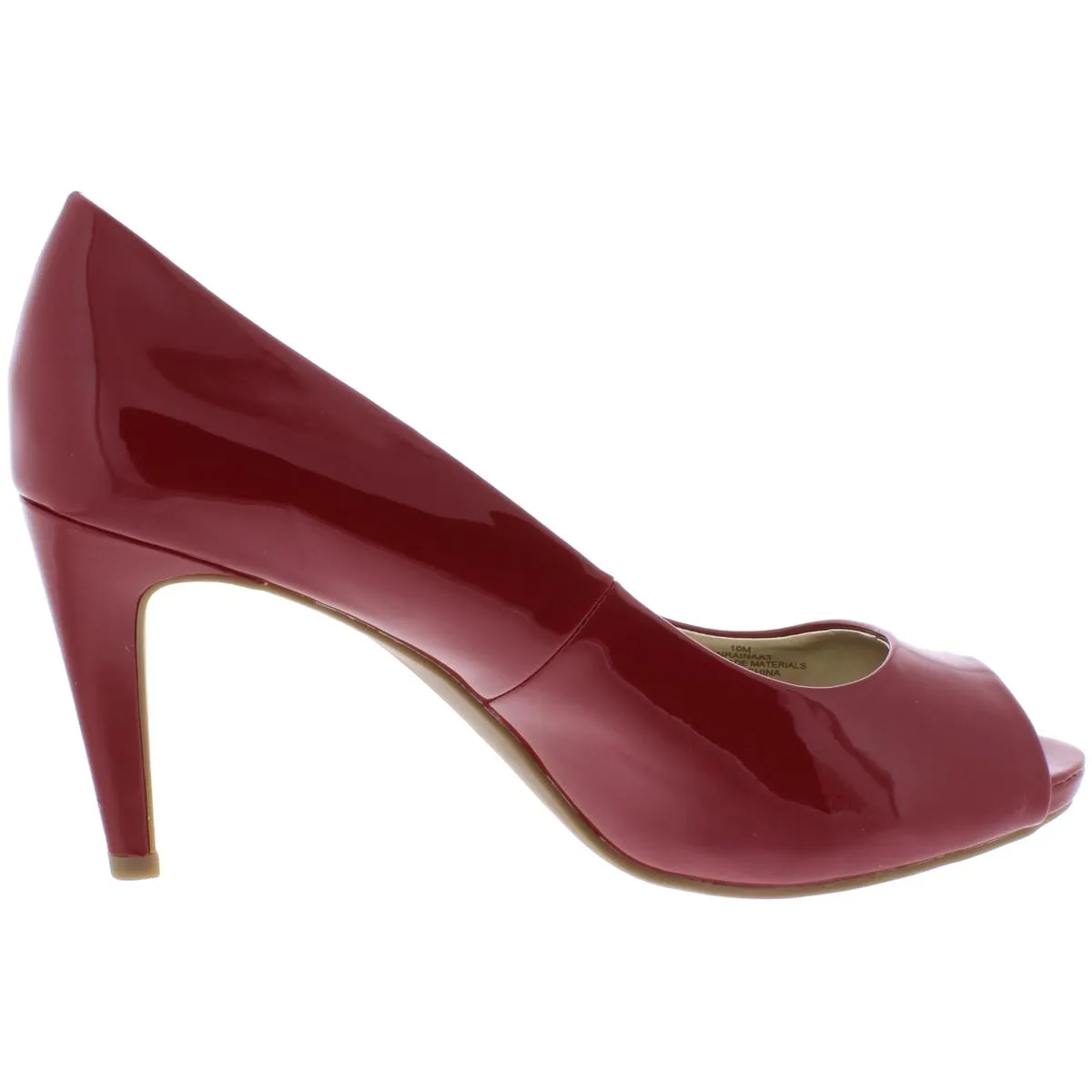 Rainaa 3 Womens Patent Dress Peep-Toe Heels
