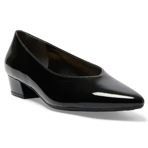 Reagan Heel in Black Patent