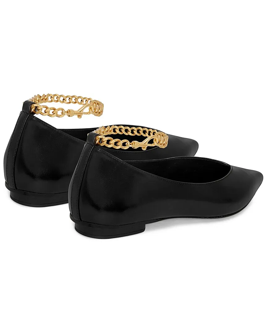 Rebecca Minkoff Chain Ankle Leather Ballet Flat