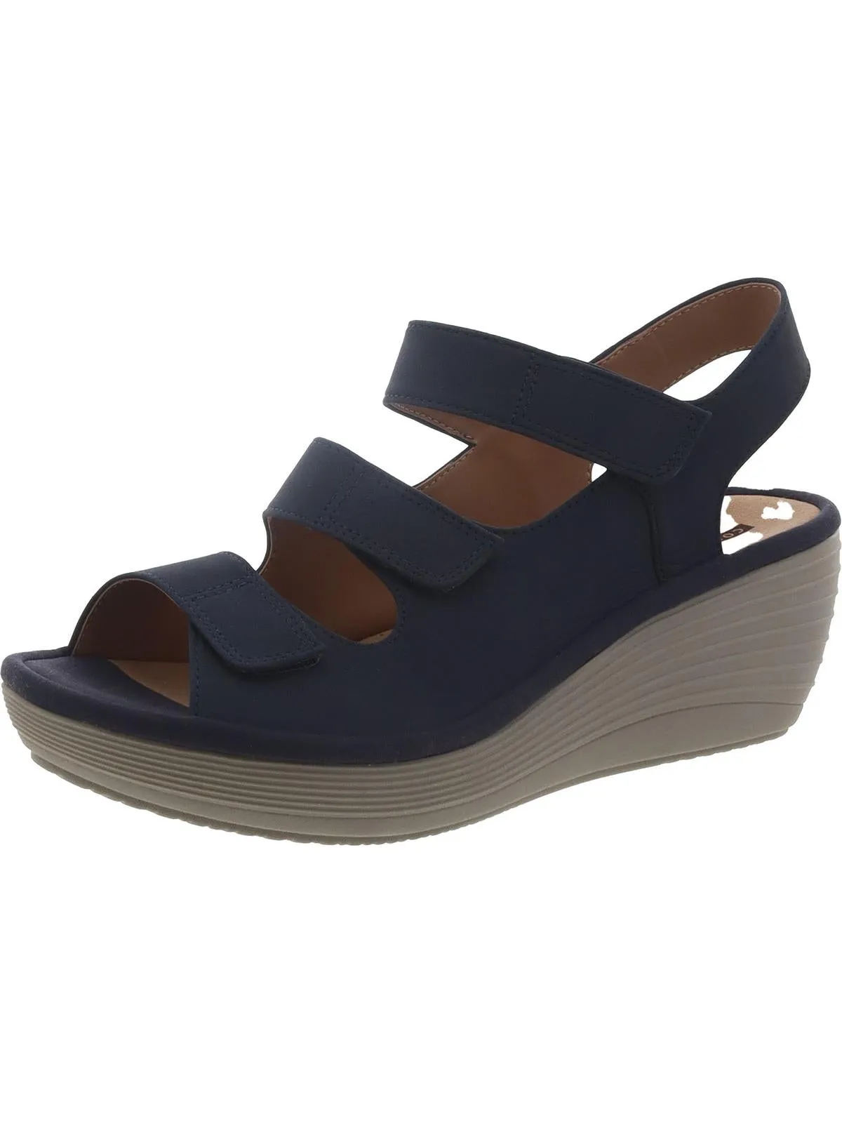 Reedly Juno Womens Nubuck Platforms Wedges