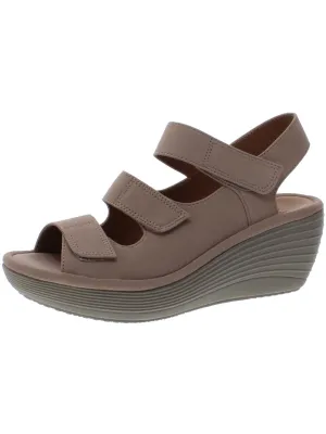 Reedly Juno Womens Nubuck Platforms Wedges