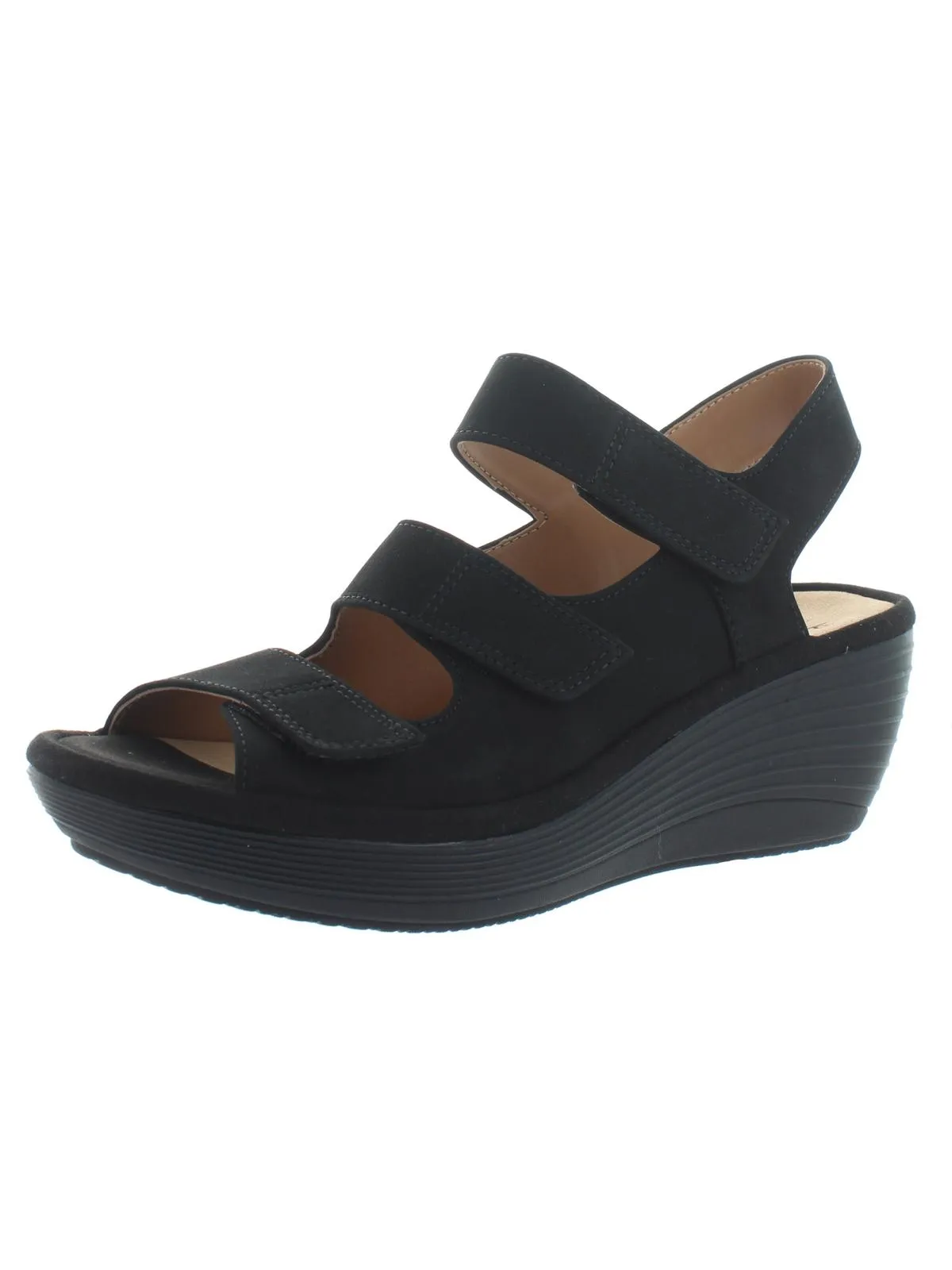Reedly Juno Womens Nubuck Platforms Wedges