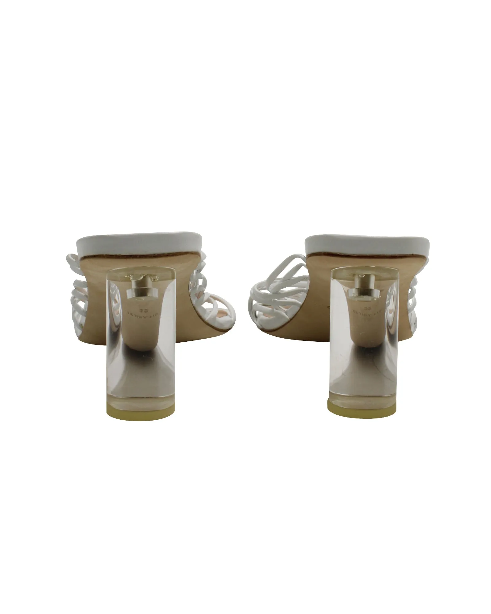 Rejina Pyo Strappy Zoe Sandals in White Leather