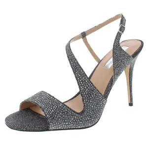Renita2 Womens Metallic Studded Evening Sandals