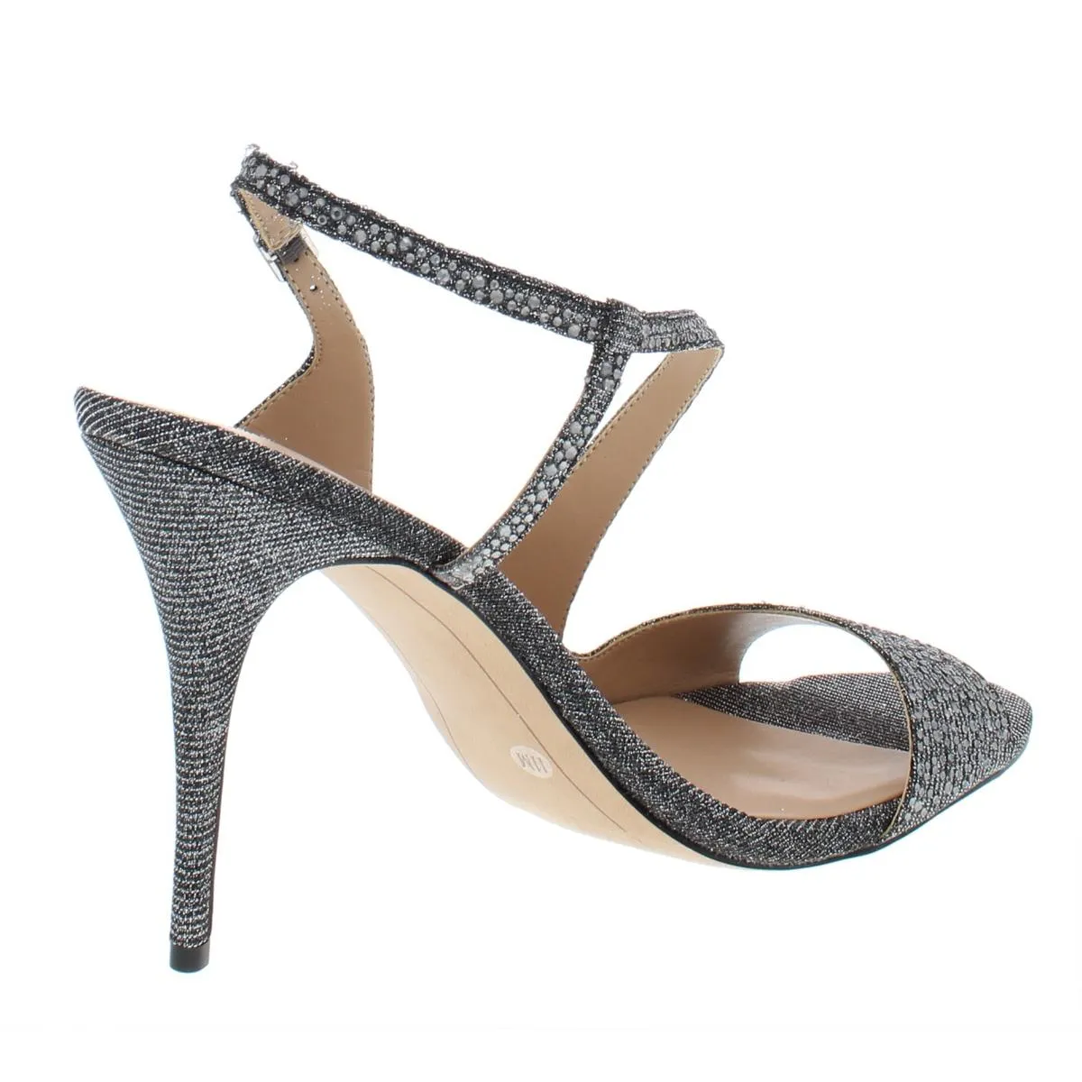 Renita2 Womens Metallic Studded Evening Sandals