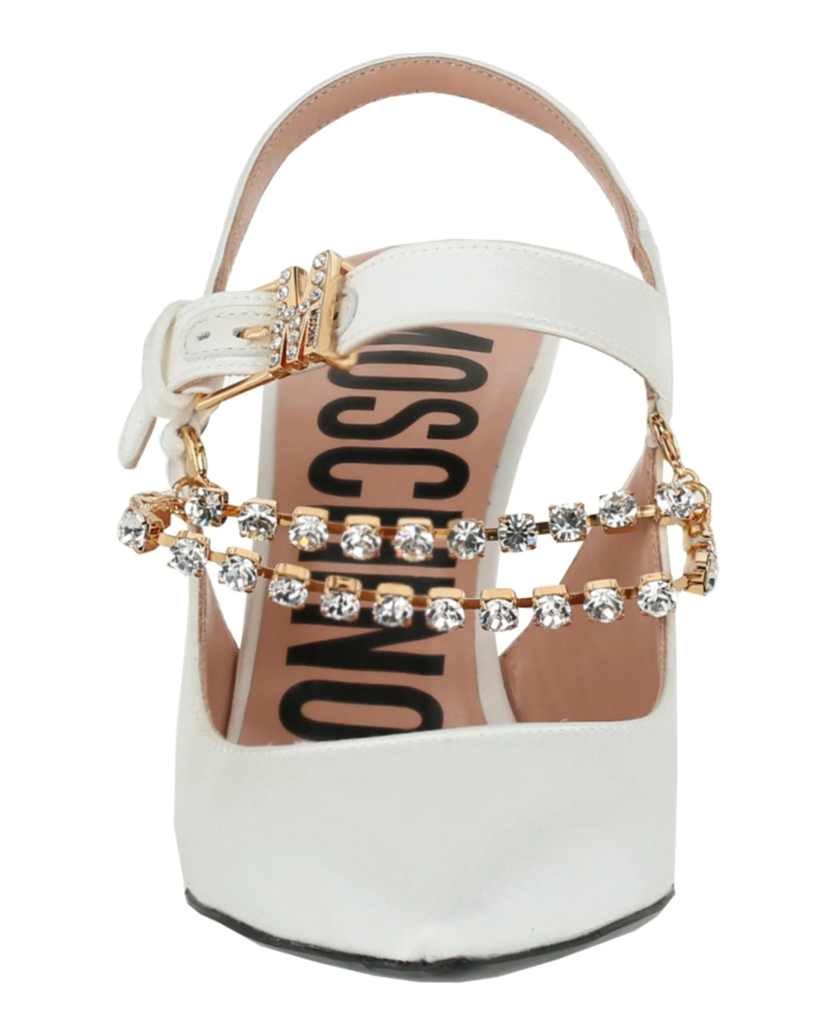 Rhinestone-Embellished Pumps