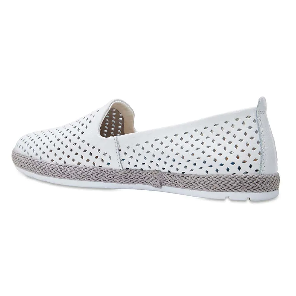 Ricky Loafer in White Leather