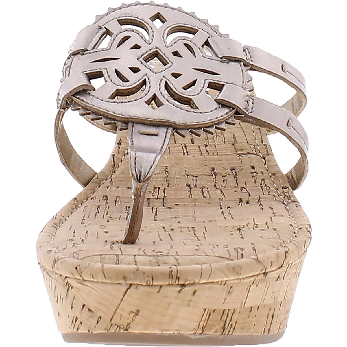 Rocky Womens Lined Cork Slip On Wedge Sandals
