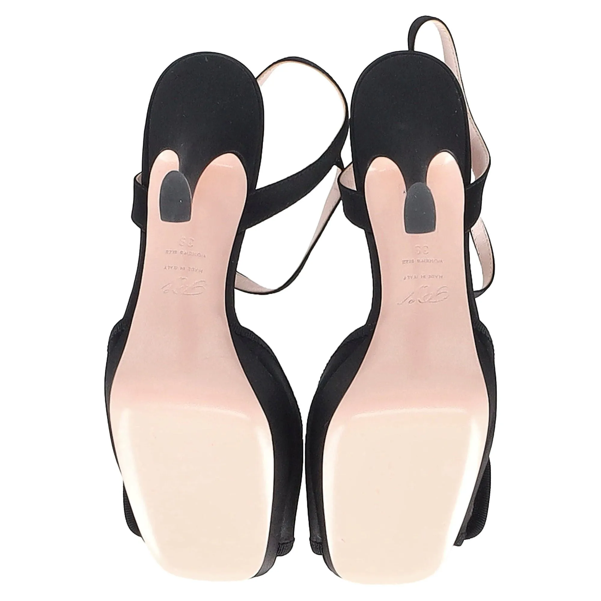 Roger Vivier Crystal Buckle Platform Sandal Heels